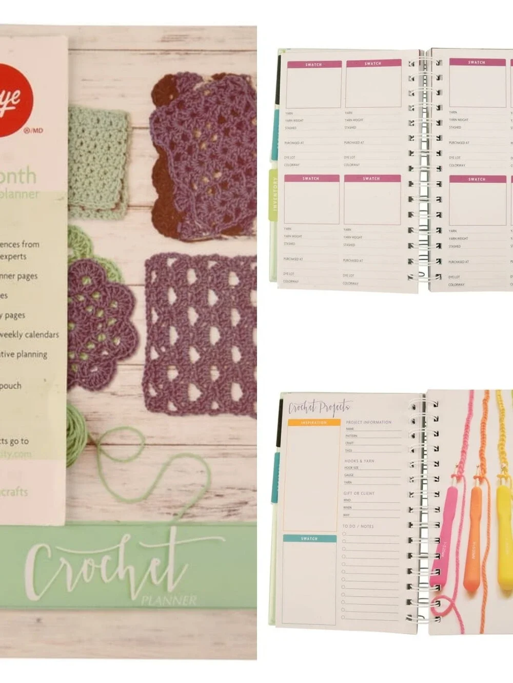 Boye 12 Month Planner Crochet Crafts Projects